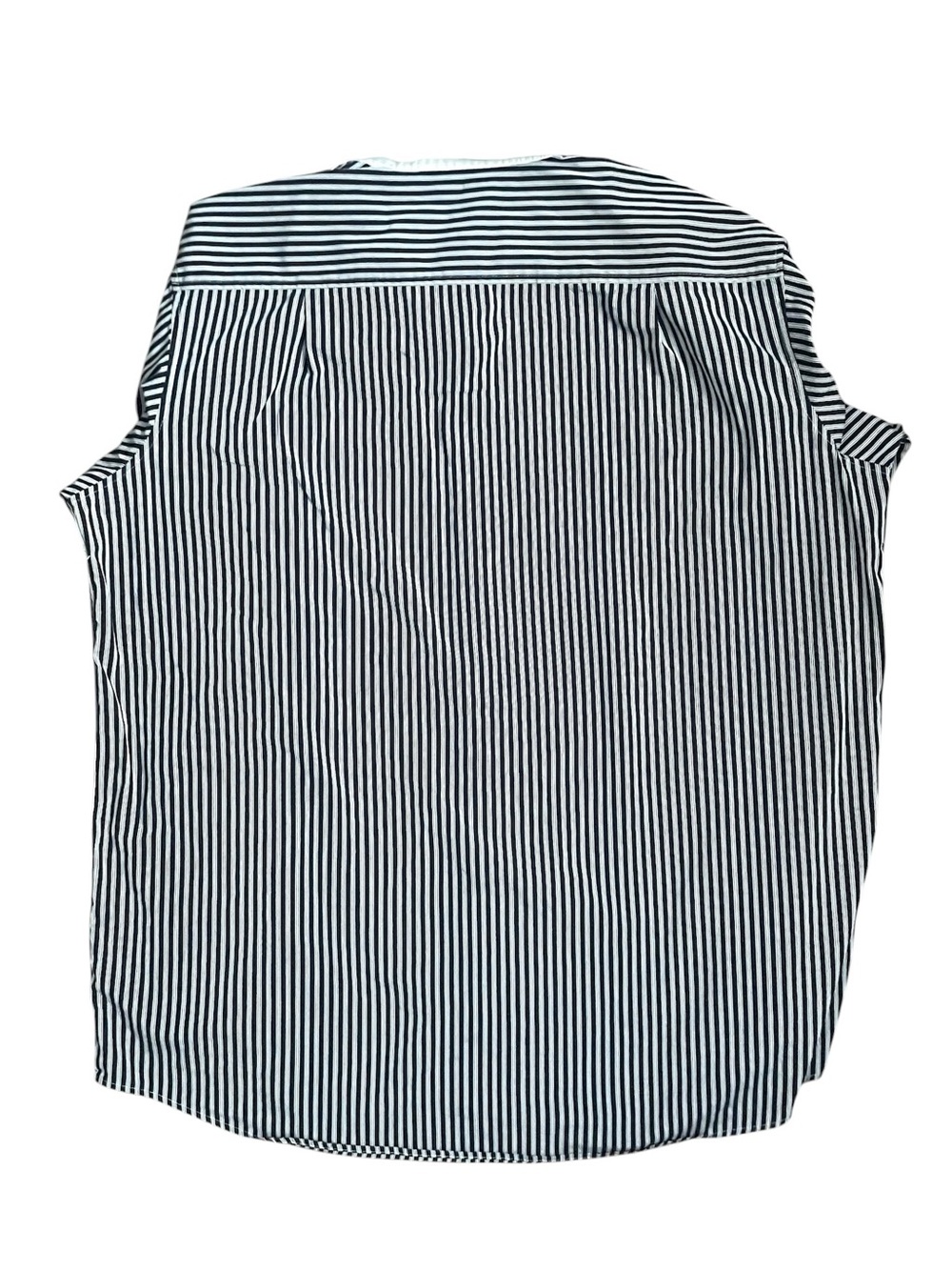 Sean John Long Sleeve Button Up Navy & White Striped XXL 100% Cotton Y2K Skate - Picture 2 of 9